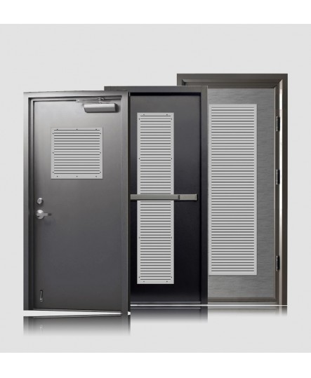 "V" Louver Panel, Self Attaching Inverted V Blades Door